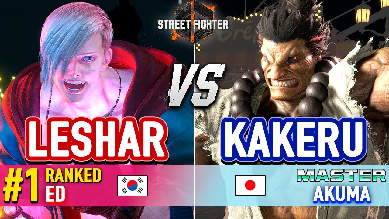 SF6 🔥 LESHAR (#1 Ranked Ed) vs KAKERU (Akuma) 🔥 Street Fighter 6 High Level Gameplay