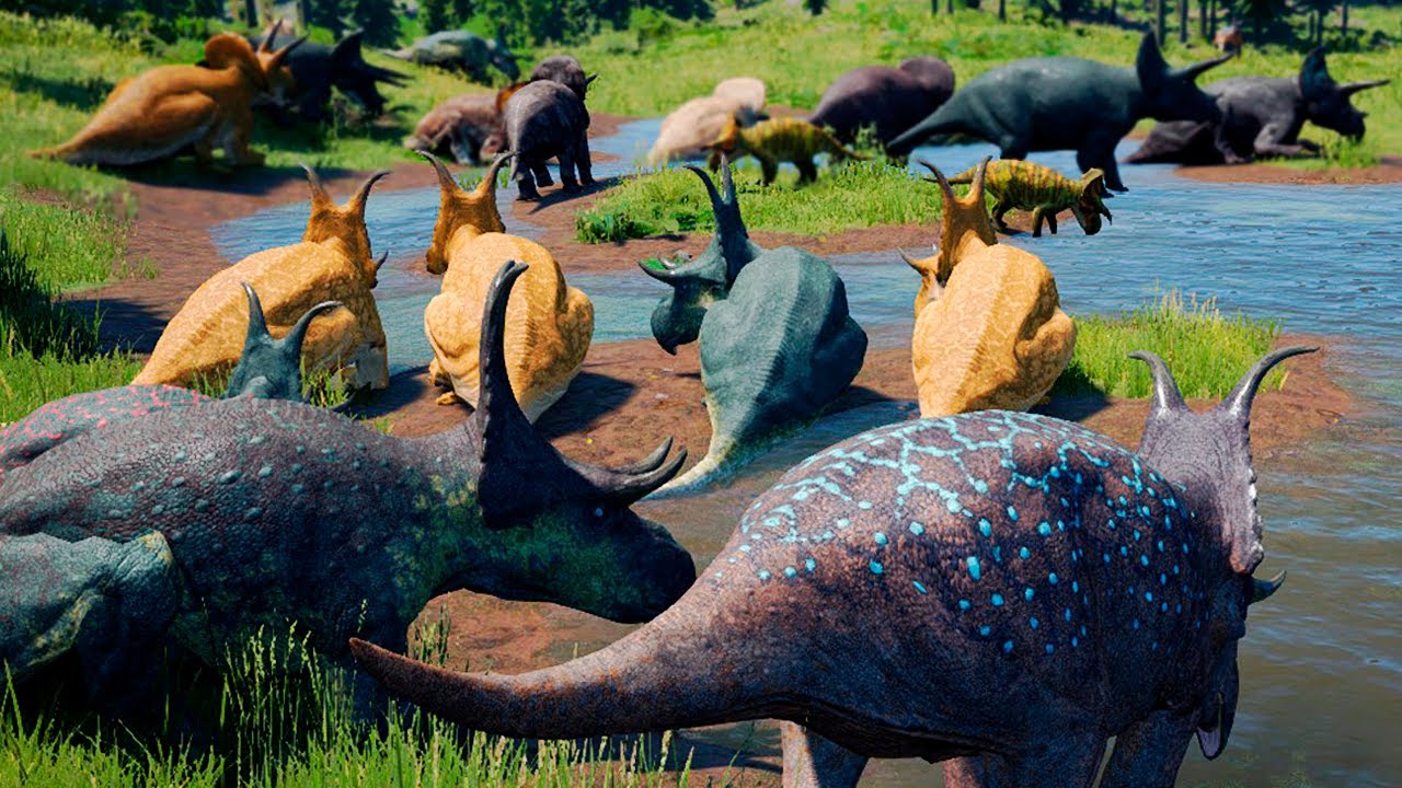 MAIOR MANADA DE CERATOPSIDEOS DO PLANETA! Emboscada na Floresta | The Isle | (PT/BR)