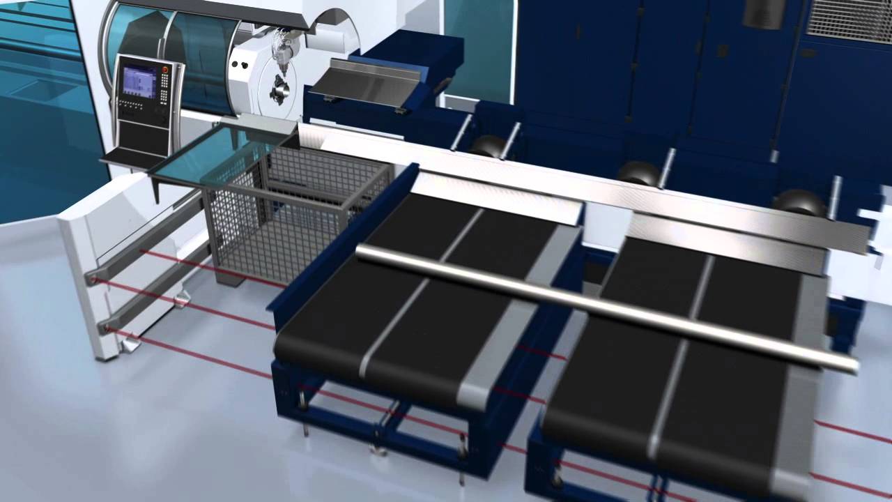 TRUMPF laser tube cutting: TruLaser Tube 7000 - Flexible part-removal station