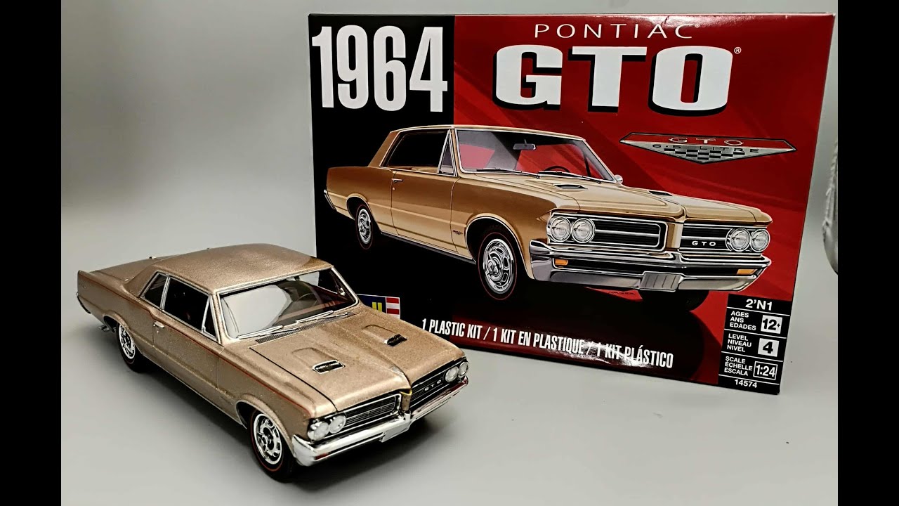 Сборка модели Pontiac GTO 389 1964 года в масштабе 1/24. Как собрать. Покраска. Детали двигателя....