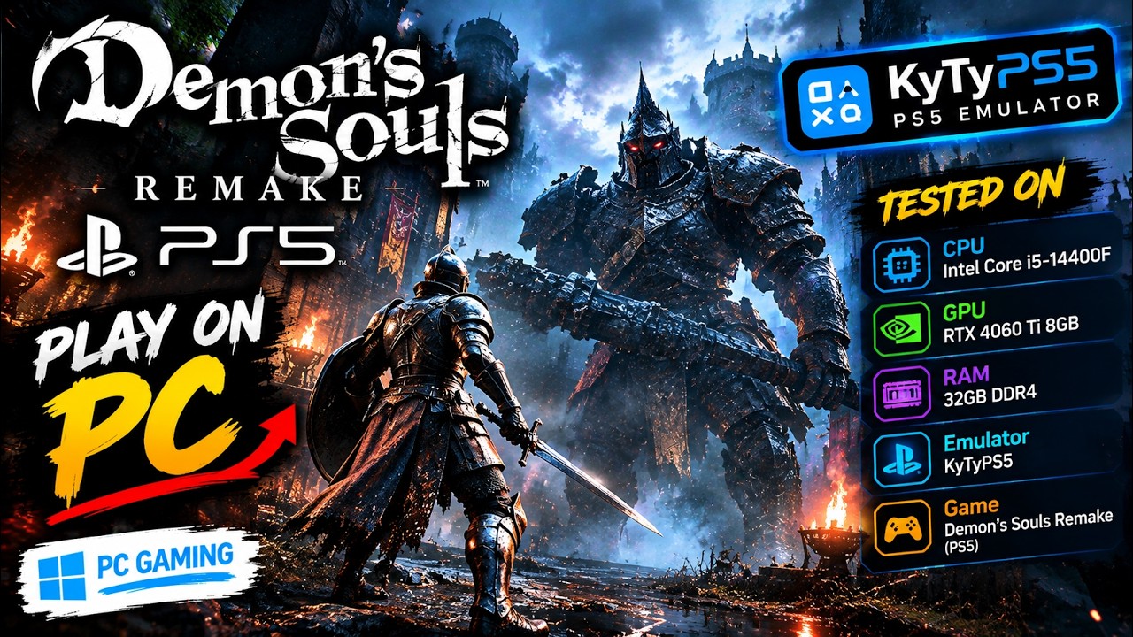 Demon&rsquo;s Souls Remake на ПК! 🔥 | Эмулятор KyTyPS5 + RTX 4060 Ti + i5-14400F