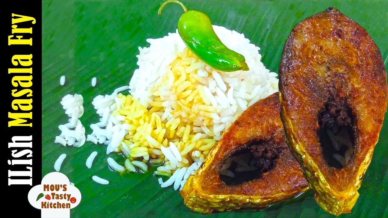 Ilish Mach Bhaja - Bengali Hilsha Fish Fry &ndash; Masala Bhaja Ilish Recipe in Bangla - ইলিশ মাছ ভাজা