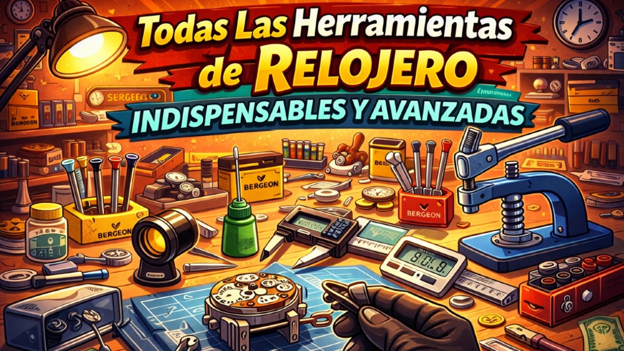 Ense&ntilde;ando todas las herramientas de relojero esenciales y avanzadas 2026