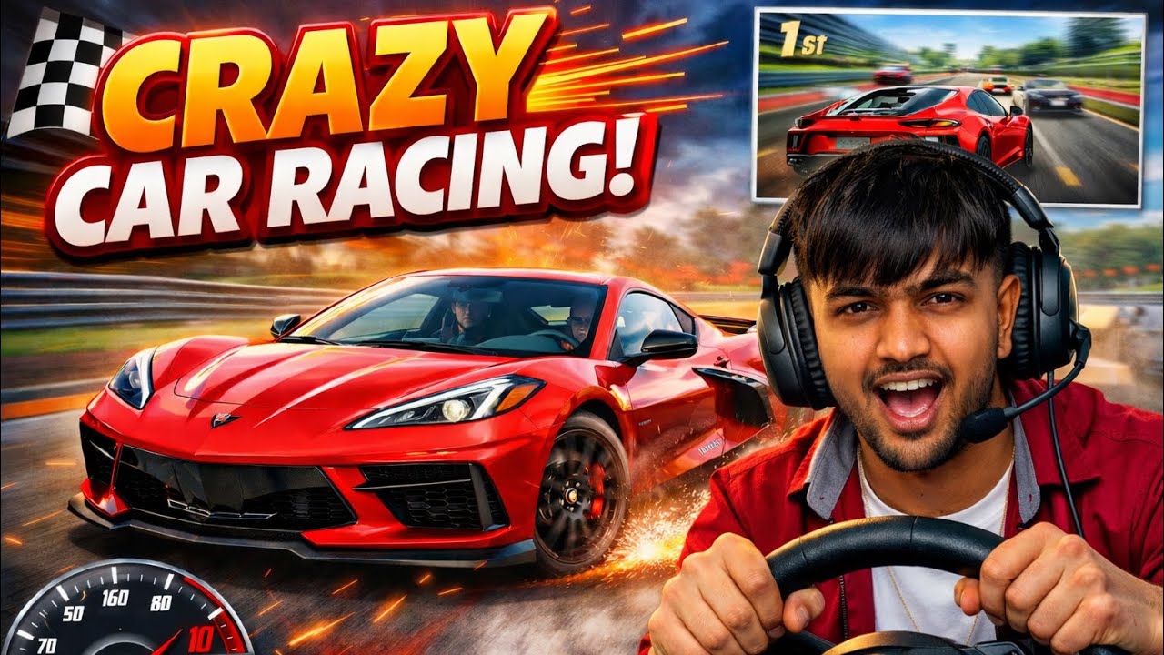 Corvette C8 Racing Gameplay – Can I Win This Race? 🏁🔥