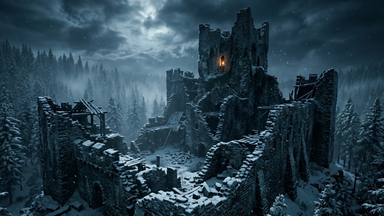 ❄️ Medieval Music & Castle Ambience  Snowy Nordic Fortress Study and Focus Soundscape 🌙