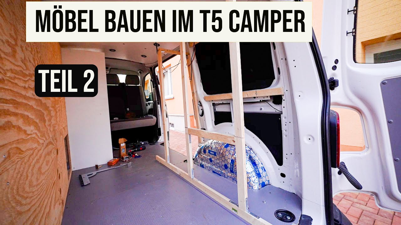 VW T5 4X4 Möbelbau im Camper Teil 2 Van Ausbau Vanlife Selbstausbau Camper Offroad Camper Wohnmobil