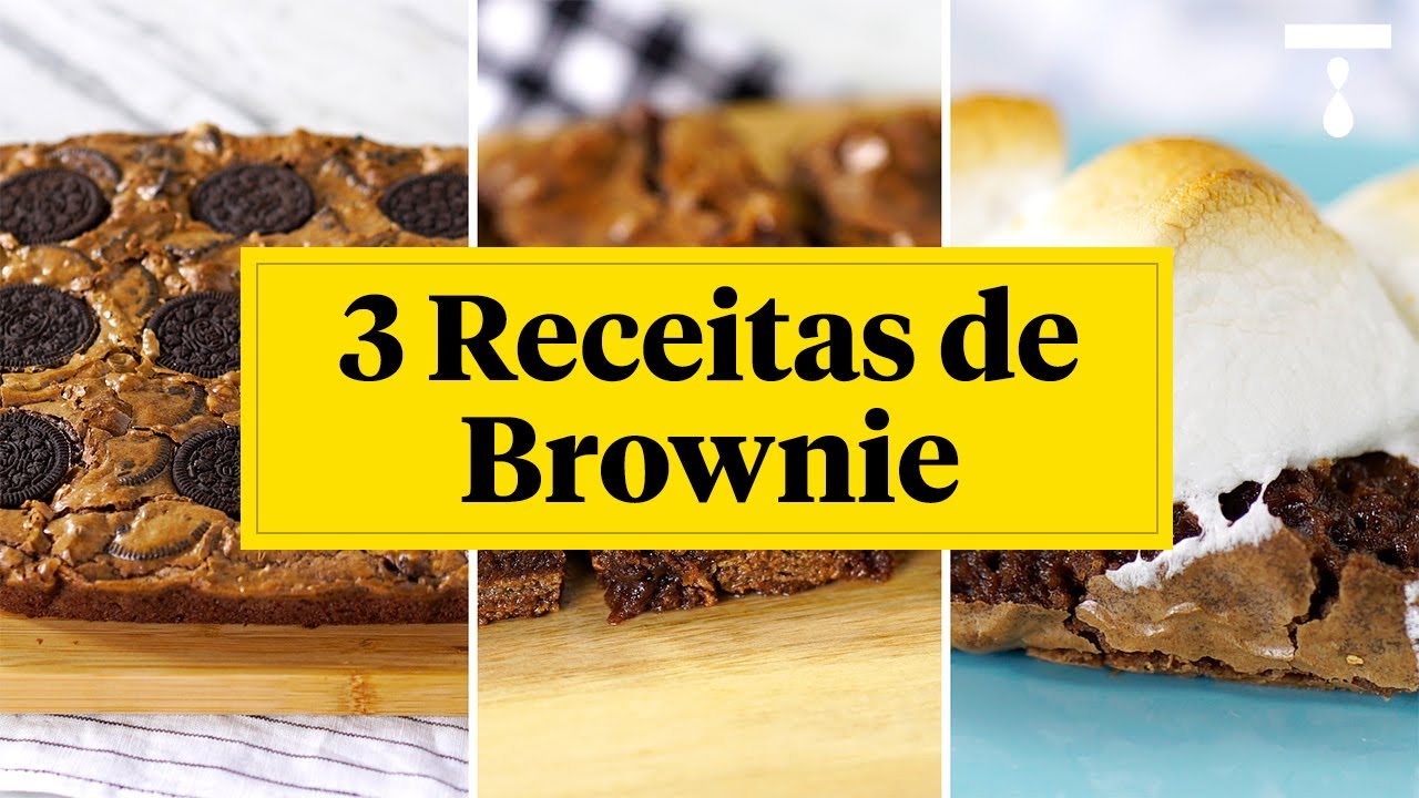 3 RECEITAS DE BROWNIE