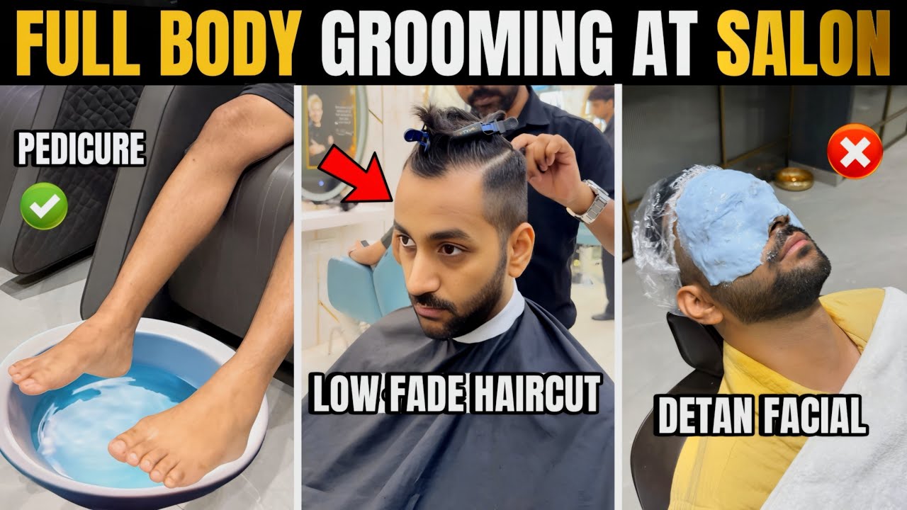 I tried the CRAZIEST Salons of India |Best Haircut for Men, Pedicure for men, Detan facial |ANKIT TV