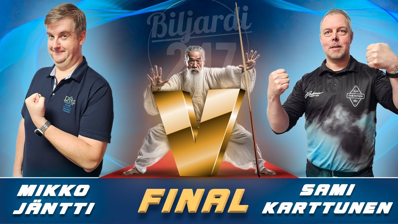 Seniors 45y: 10-Ball FINAL - Mikko Jäntti vs Sami Karttunen