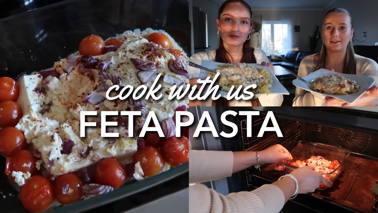 COOK WITH US - Feta Pasta - Tiktok Rezept !🍴🍝🎥