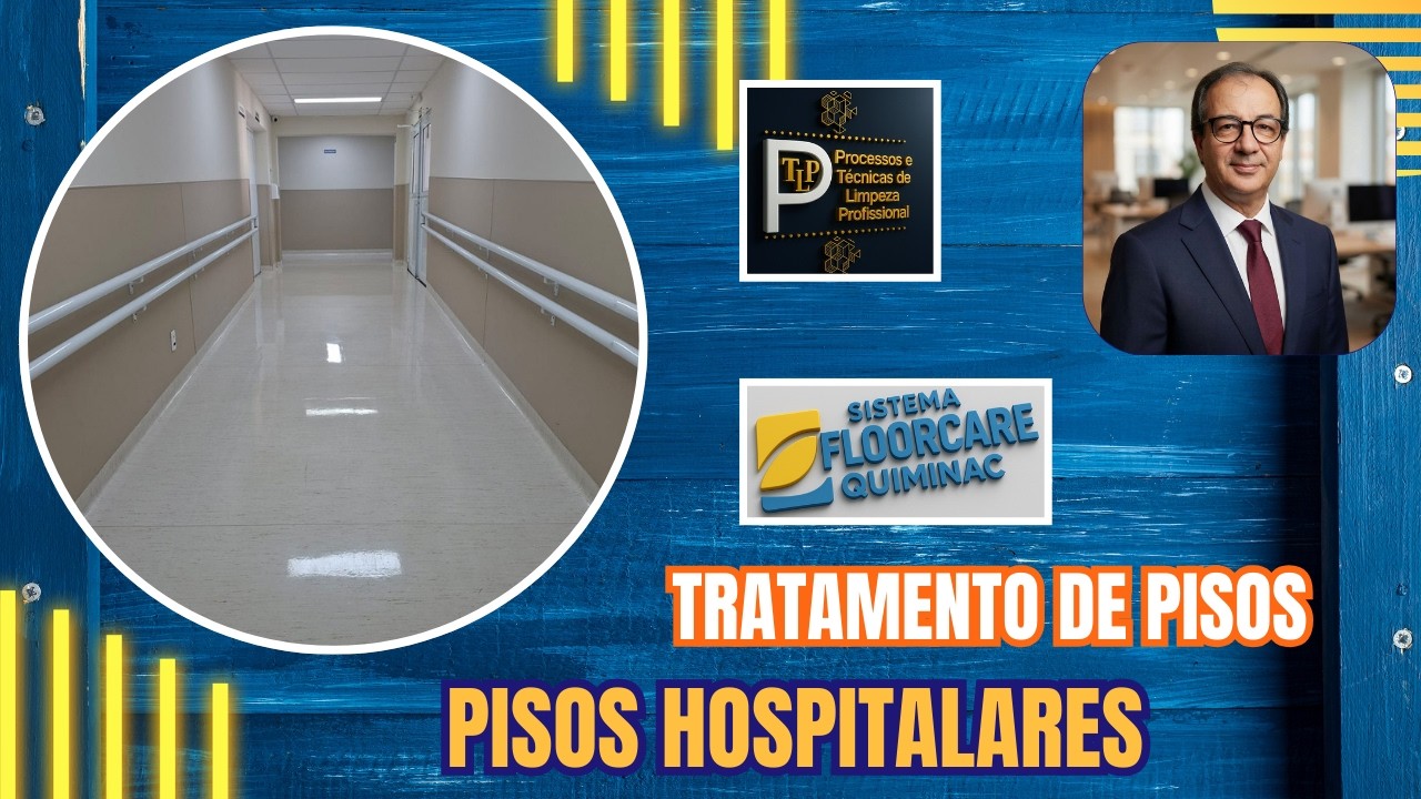 TRATAMENTO DE PÍSOS EM HOSPITAIS  - MANTAS VINÍLICAS - SISTEMA FLOORCARE - QUIMINAC - ANFILCLEAN