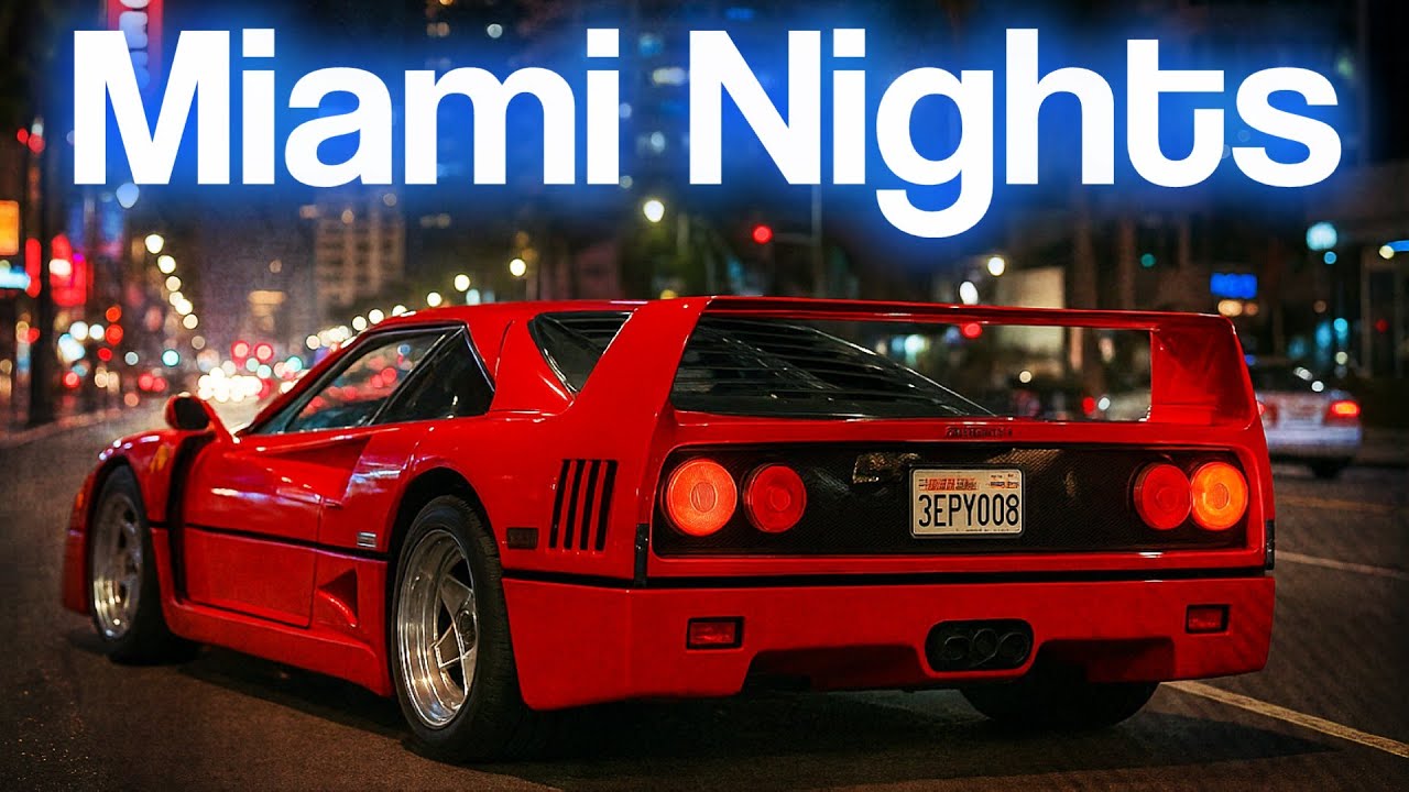 Miami Nights 80's - Synthwave, Retrowave & EDM Drive Mix for Night Cruising