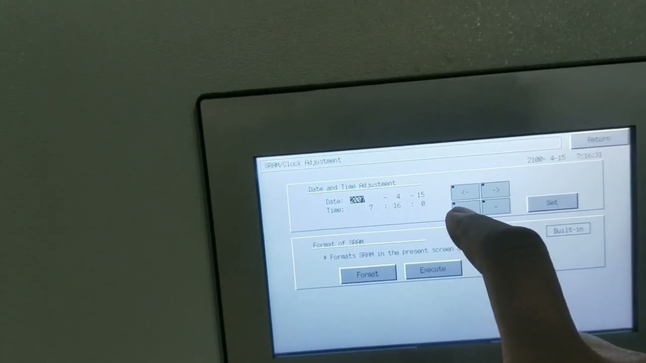 MONITOUCH || Fuji Electric HMI || Service Menu settings || Fuji Electric|| HMI || Date Time.