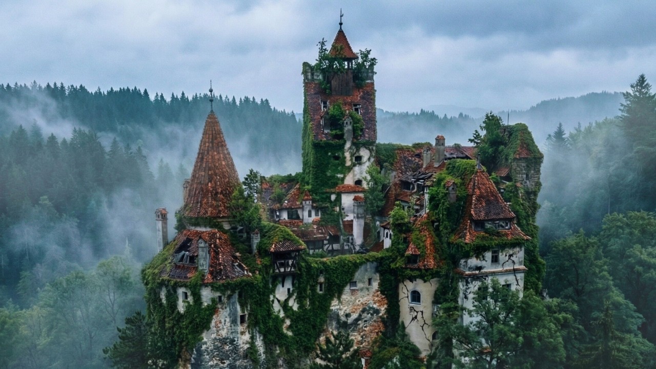 I Turned an Abandoned Medieval BRAN Castle into a Private Luxury House (ASMR)