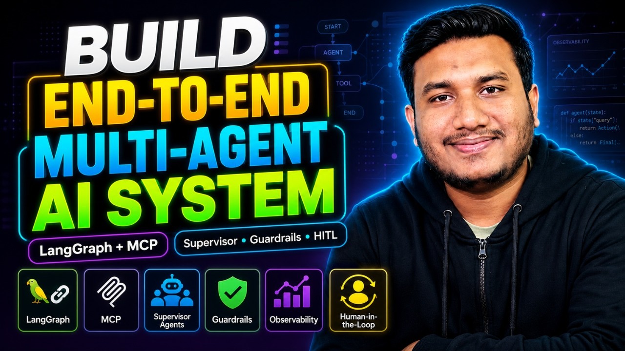 Build an End-to-End Multi-Agent AI System with LangGraph, MCP, Supervisor, Guardrails Safety & HITL