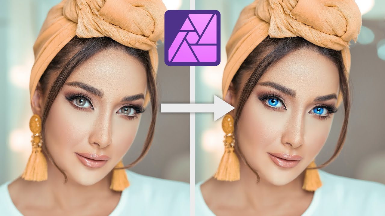 Augenfarbe ändern & aufhellen | Affinity Photo 2 Tutorial