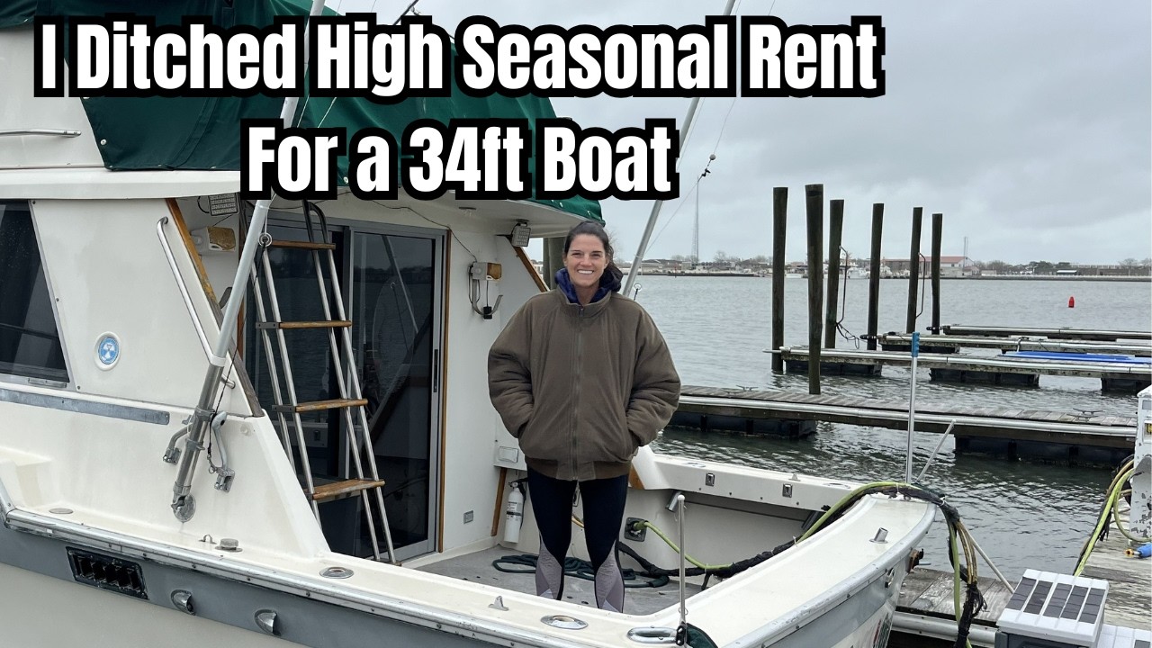 I Ditched High Seasonal Rent for a 34ft Boat | Liveaboard Home Tour