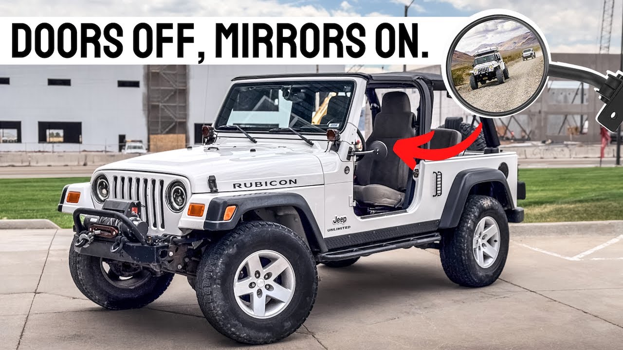 The BEST Jeep Wrangler mirrors when the doors are removed!