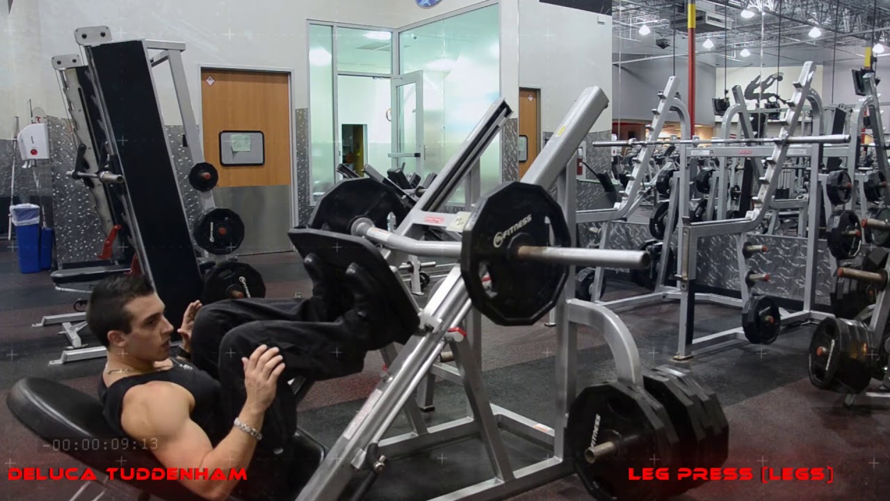Leg Press - Deluca Tuddenham - Gym Back Workout Video