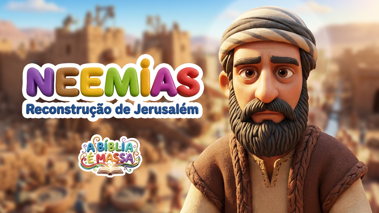 HISTÓRIA INFANTIL - NEEMIAS - RECONSTRUÇÃO DE JERUSALÉM - A BÍBLIA É MASSA