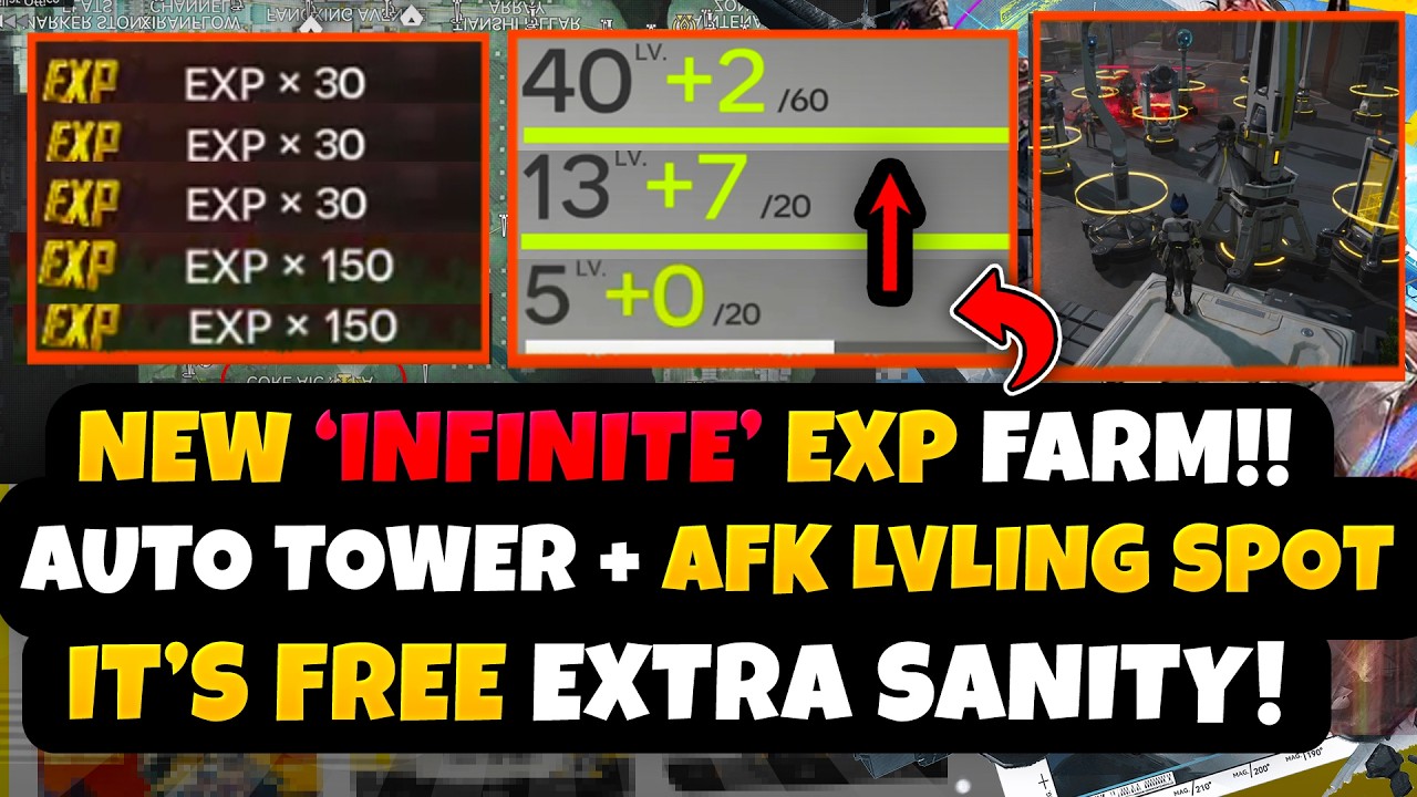 NEW 0 Sanity Cost EXPERIENCE Farm Spot & AFK Method For Endfield | Repeatable Daily!