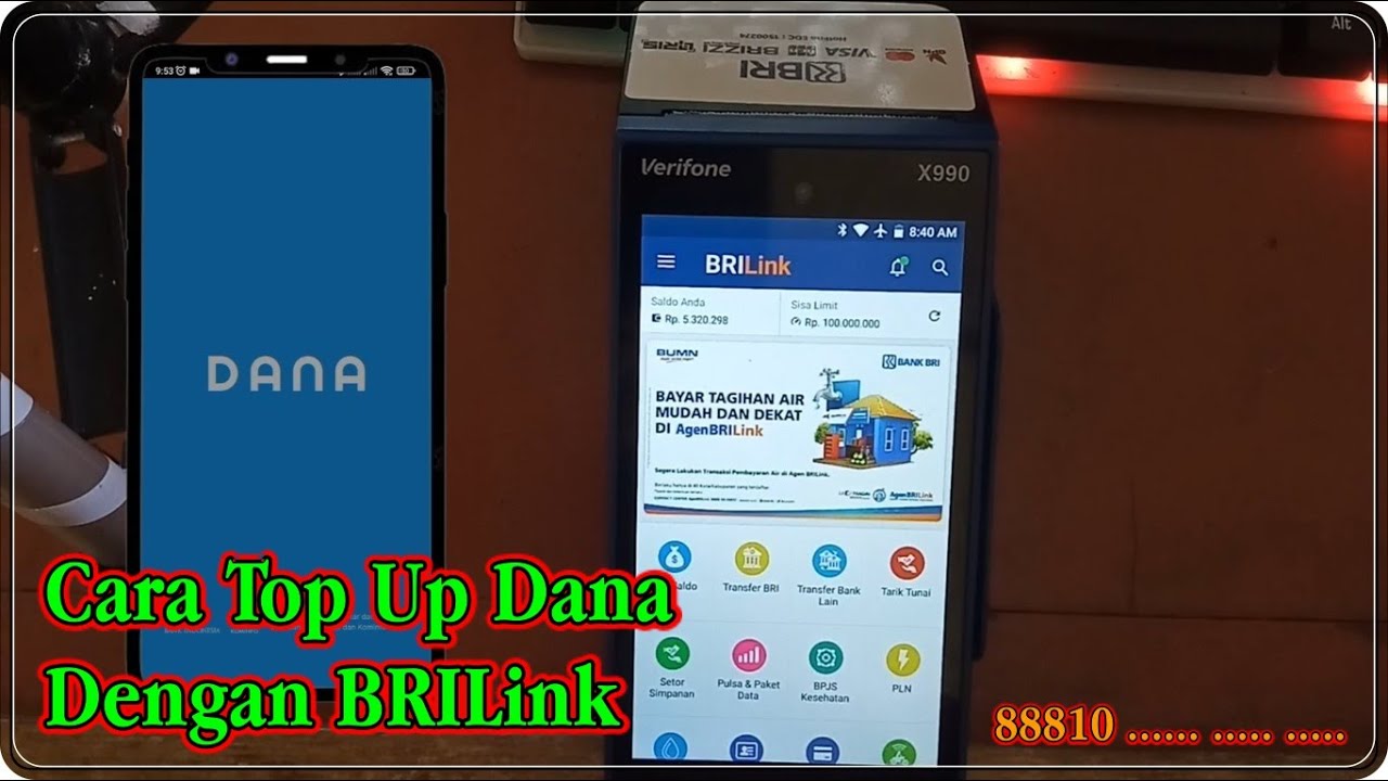 CARA TOP UP DANA DENGAN BRILINK