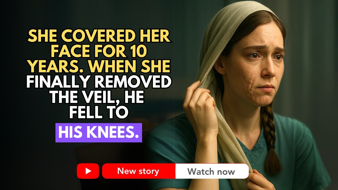 She Covered Her Face for 10 Years. When She Finally Removed the Veil, He Fell to His Knees...