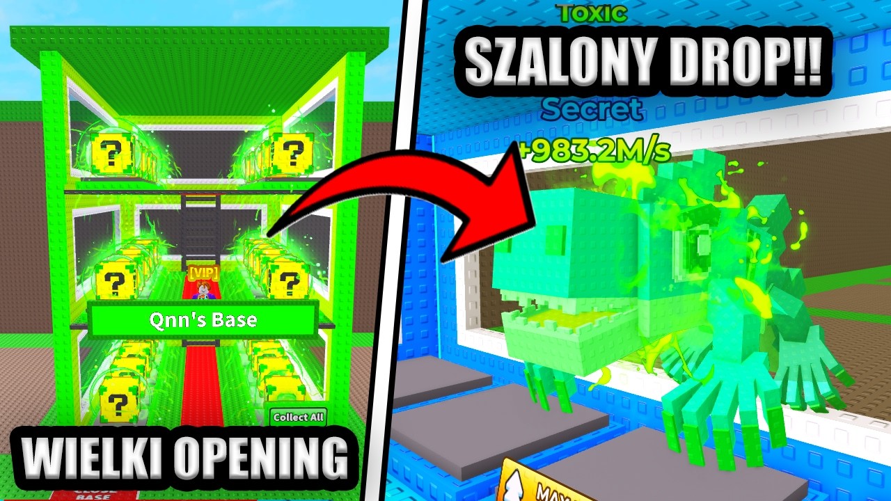 OTWORZYŁEM 30 TOXIC LUCKY BLOCK i dostałem to... w ESCAPE DISASTERS FOR BRAIROT ROBLOX!!
