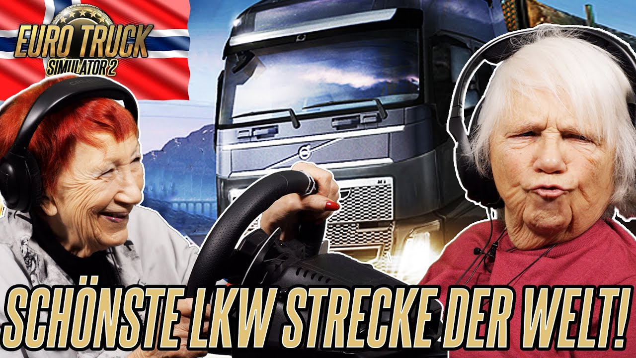 LKW - RENNEN auf der schönsten Strecke der Welt - EuroTruck Sim Scandinavia | Senioren Zocken!!!