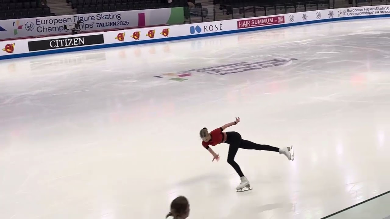 2025 European Chamoionships Kimmy Repond free program practice 28/01/2025 Tallinn, EST