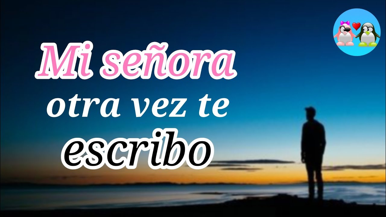 Hola mi SEÑORA hoy vuelvo a ESCRIBIRTE