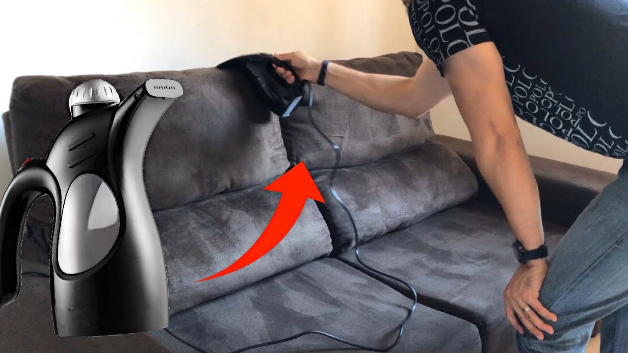 LIMPANDO O SOFÁ COM FERRO VAPORIZADOR HIGIENIZADOR VERTICAL