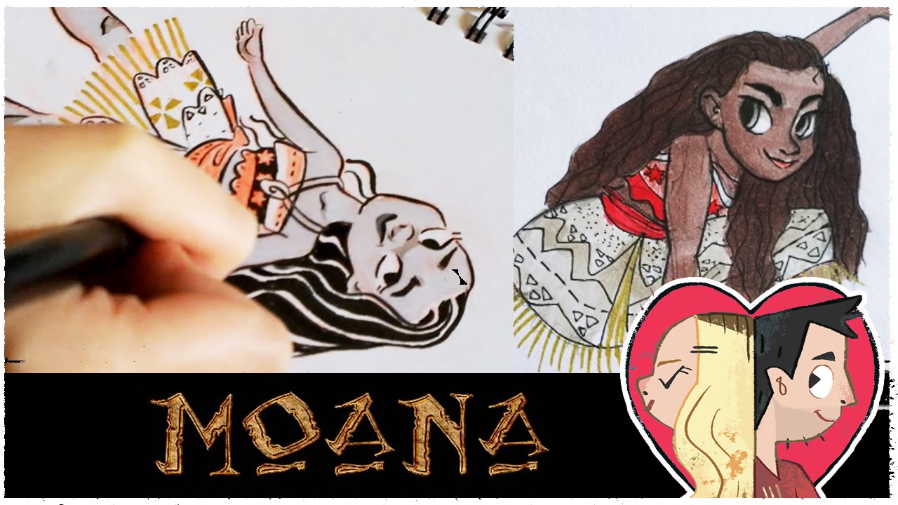 LET'S DRAW: Disney's MOANA! | Doodle Date