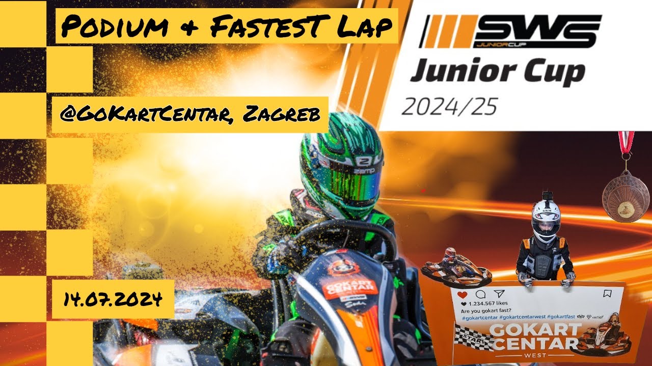 First Time Racing in Zagreb! | SWS Junior Sprint | P3 Podium & Fastest Lap! (13.07.2024)