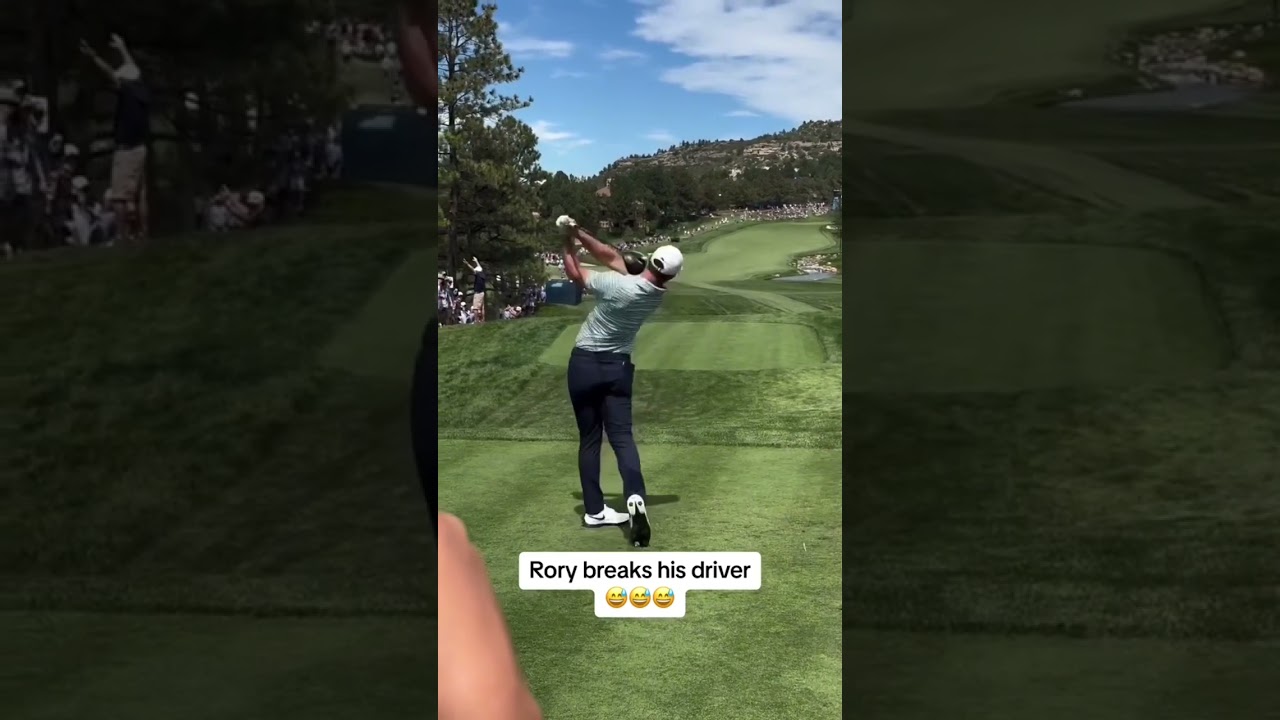 Rory Mcilroy breaks his driver 😢😢#golf #break