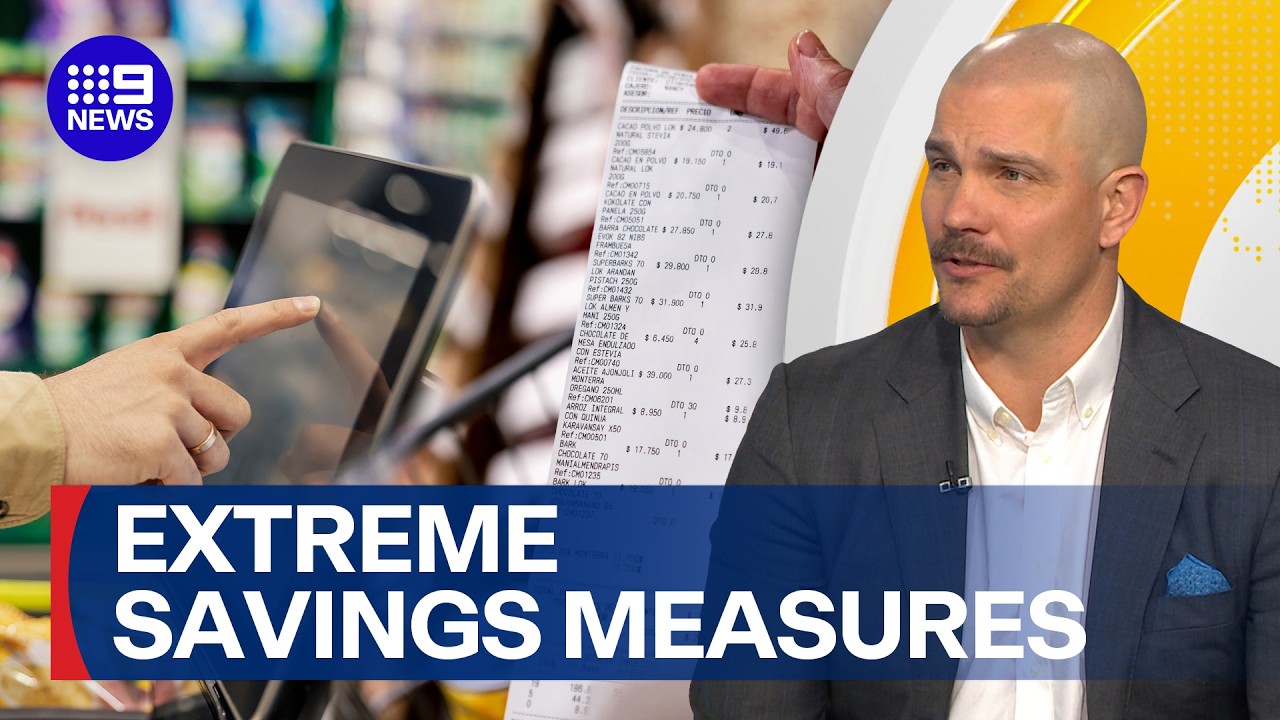 Households going to extreme lengths to cut down grocery bill | 9 News Australia