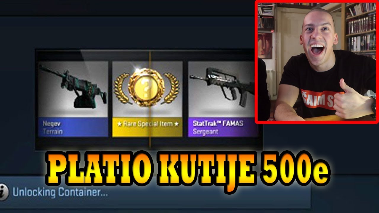 BAKA PRASE OTVARA CS:GO KUTIJE *platio ih 500e*