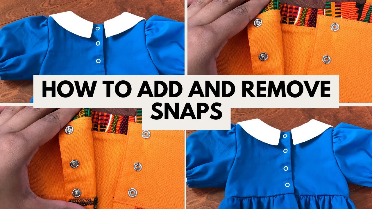 How to ADD and REMOVE Snaps from any Outfit | Sewing Tips | Metal snaps for baby clothing and more