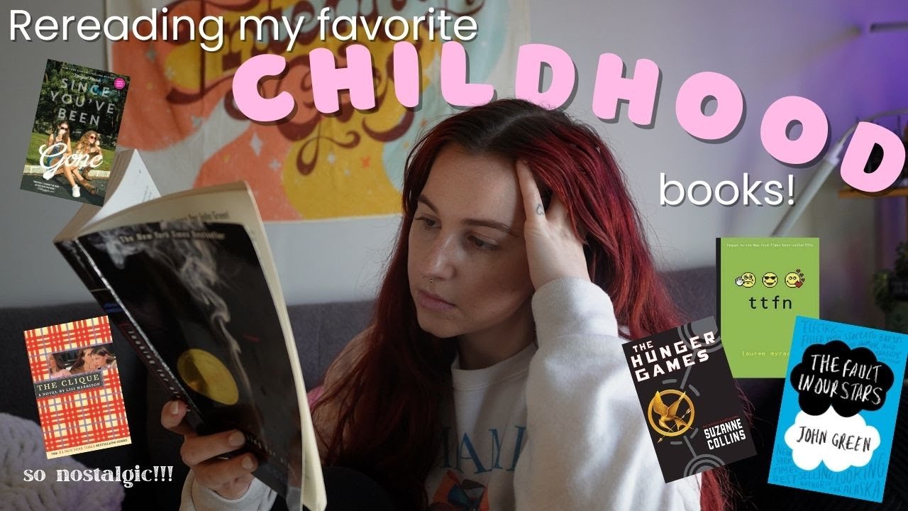 Rereading my favorite childhood books 🧸💙 | reading vlog
