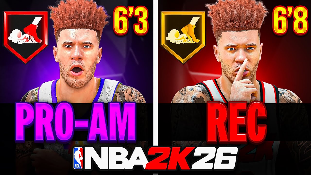 WHAT'S THE DIFFERENCE BETWEEN A PRO AM BUILD AND A REC BUILD IN NBA 2K26?