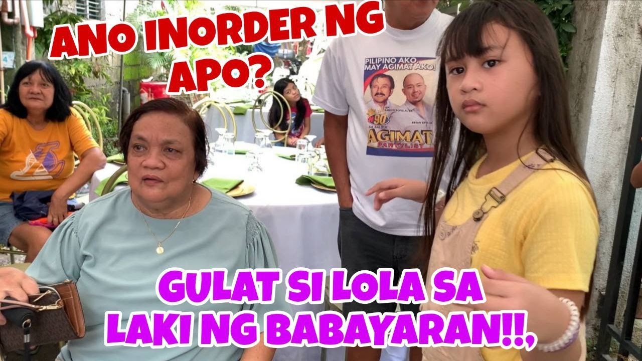ANO ORDER NG APO AT ANG LAKI NG BABAYARAN NI LOLA!!!.