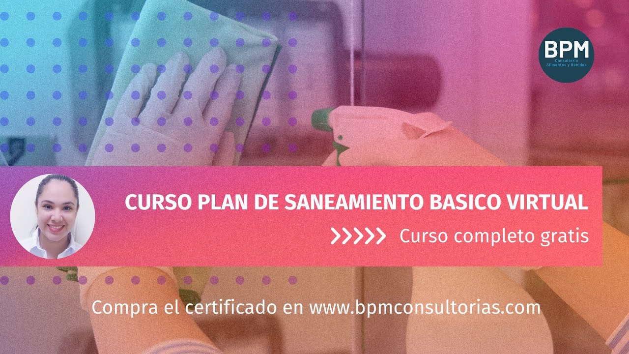 CURSO PLANES DE SANEAMIENTO BASICO VIRTUAL GRATIS