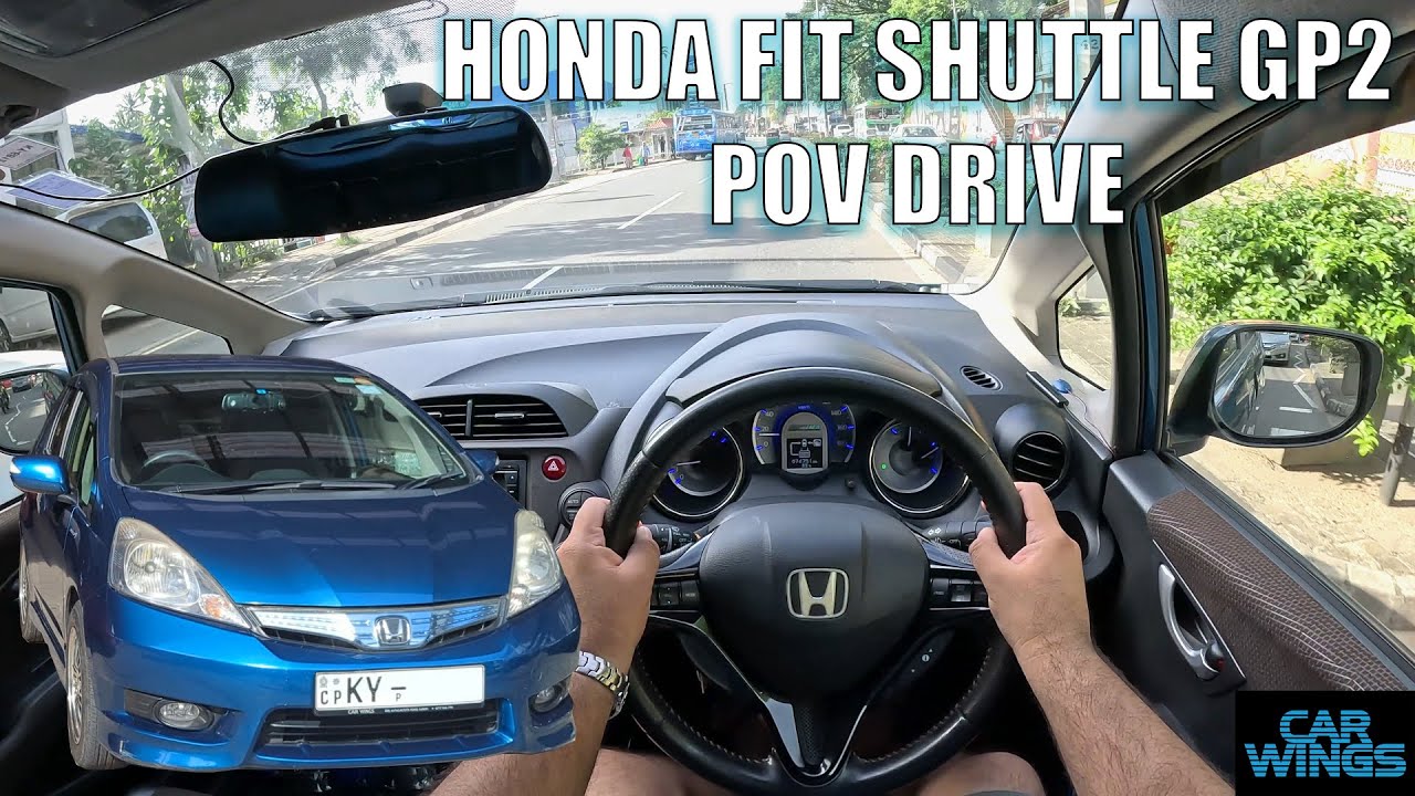 Get Behind the Wheel: Exciting POV of the Honda Fit Shuttle Hybrid! (Car Wings)