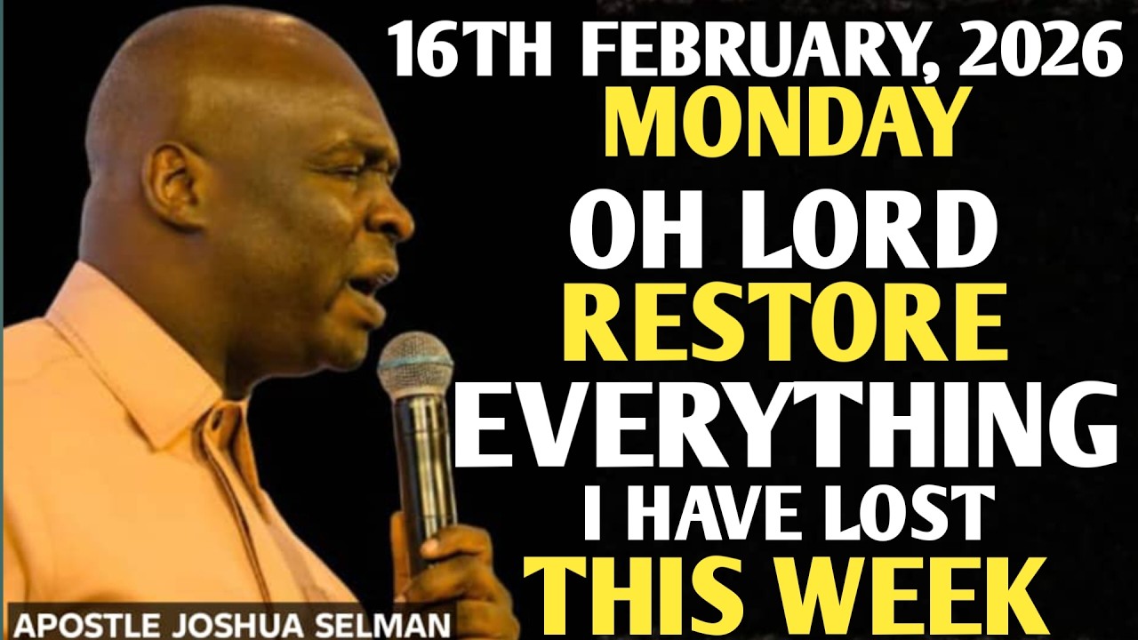 [MONDAY, 16TH FEBRUARY 2026] THIS WEEK I RECOVER ALL | PROPHETIC PRAYER || APOSTLE JOSHUA SELMAN