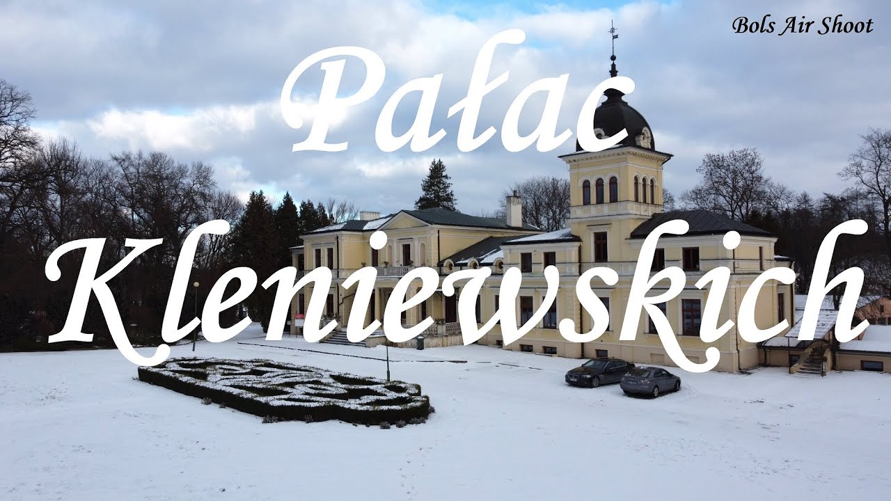 Pałac Kleniewskich w Kluczkowicach z drona - Pałac Kleniewskich w Kluczkowicach z lotu ptaka DJI 4k