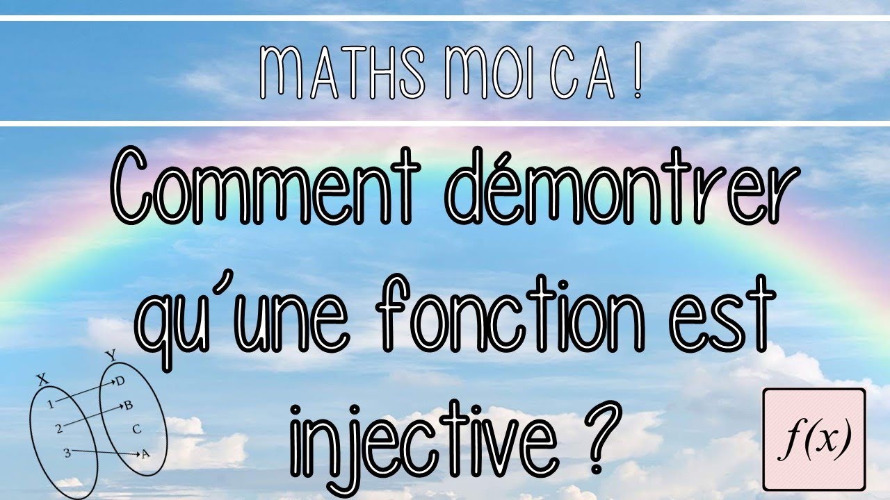 Comment montrer qu'une fonction est injective ?