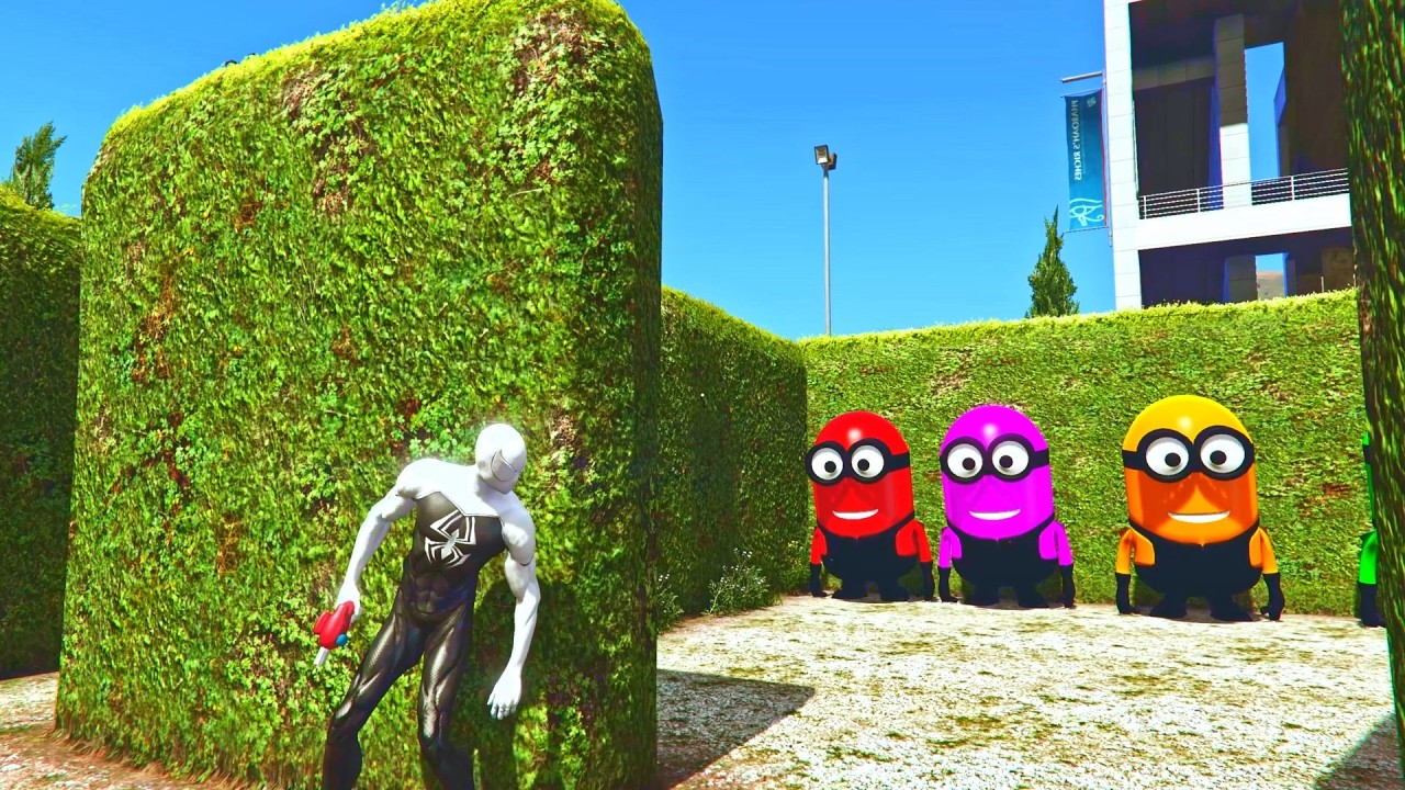 Spiderman vs Pink Minion Funny Epic Ragdoll GTA 5 Eps.50