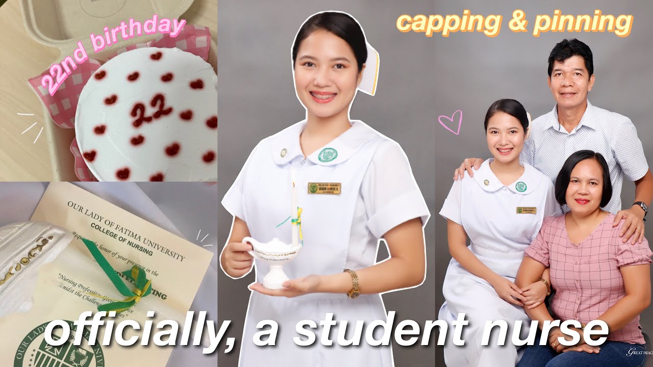 CAPPING, PINNING & CANDLE LIGHTING CEREMONY VLOG 2022 (OLFU QC) + my birthday! 💗 | philippines