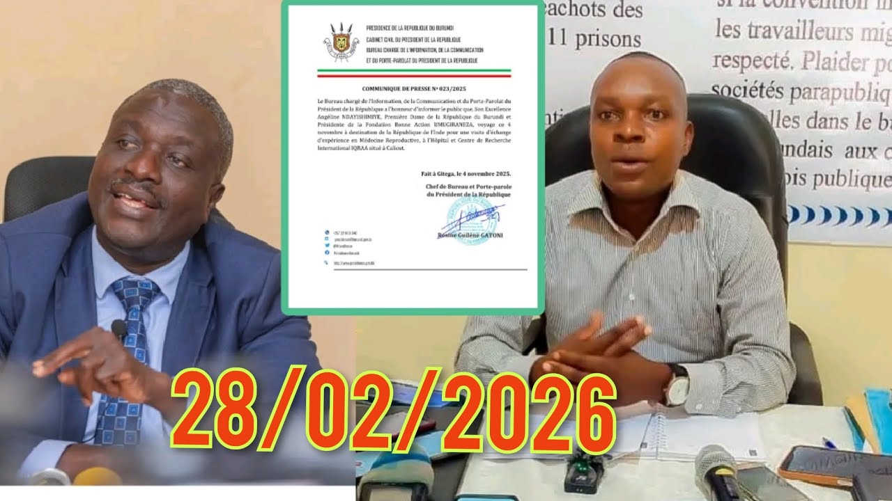 Birihuta🚨itangazo rihawe NEVA🛑 CNDD-FDD mumere magabo 