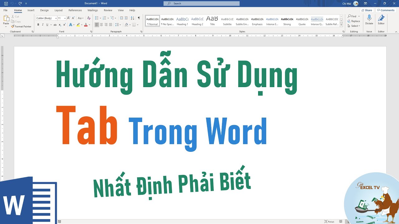 Hướng dẫn sử dụng TAB trong Word